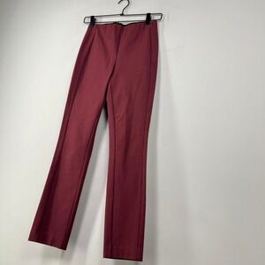 rag & bone burgundy tailored ankle trousers beautiful minimalist trouser